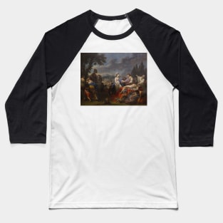 Les deux veuves d'un chef indien se disputant les honneurs du bucher by Louis-Jean-Francois Lagrenee Baseball T-Shirt